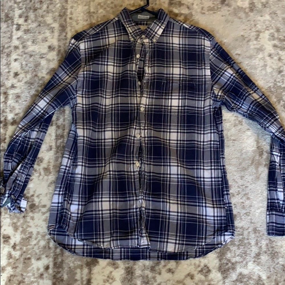 Plaid J. Crew Button Down